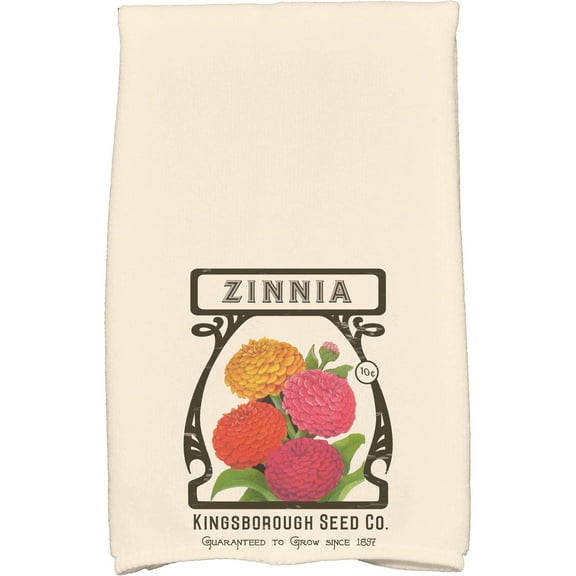 Simply Daisy 18" x 30" Zinnia Floral Print Kitchen Towel