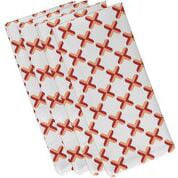 Simply Daisy 19" x 19" Criss Cross Geometric Print Napkin (Set of 4)