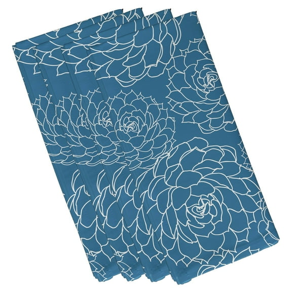 Simply Daisy 19" x 19" Olena Floral Print Napkin (Set of 4)
