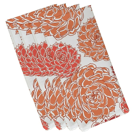 Simply Daisy 19" x 19" Olivia Floral Print Napkin (Set of 4)