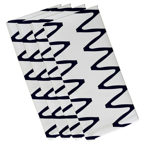 Simply Daisy 19" x 19" Zipped Geometric Print Napkin (Set of 4)