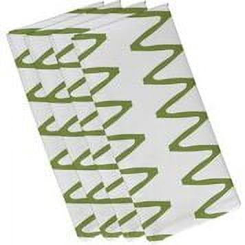 Simply Daisy 19" x 19" Zipped Geometric Print Napkin (Set of 4)