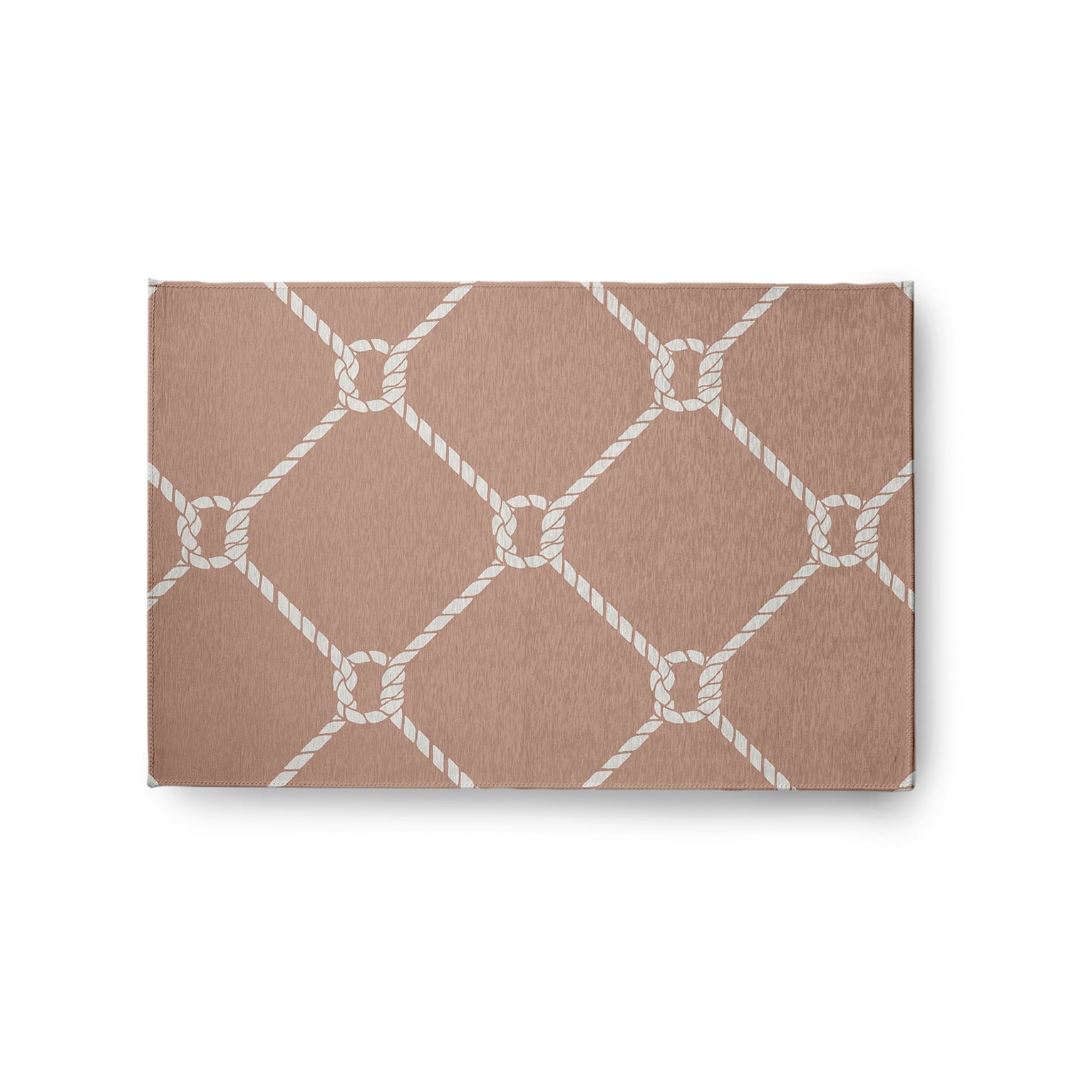Simply Daisy 2' x 3' Ahoy! Nautical Chenille Rug, Mauve