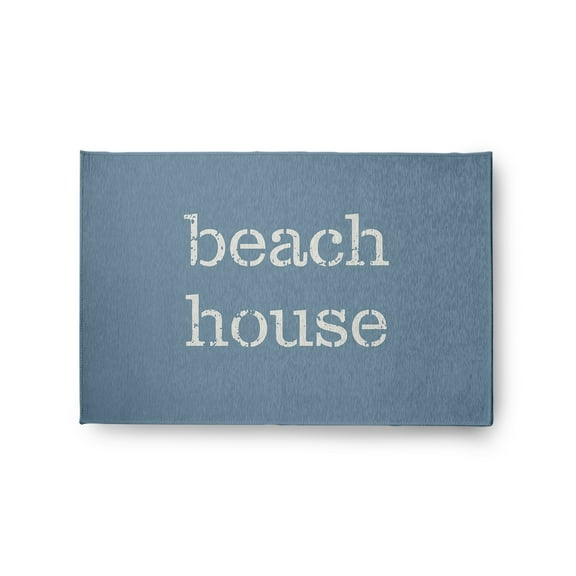 Simply Daisy 2' x 3' Beach House Nautical Chenille Rug, Dusty Smoke