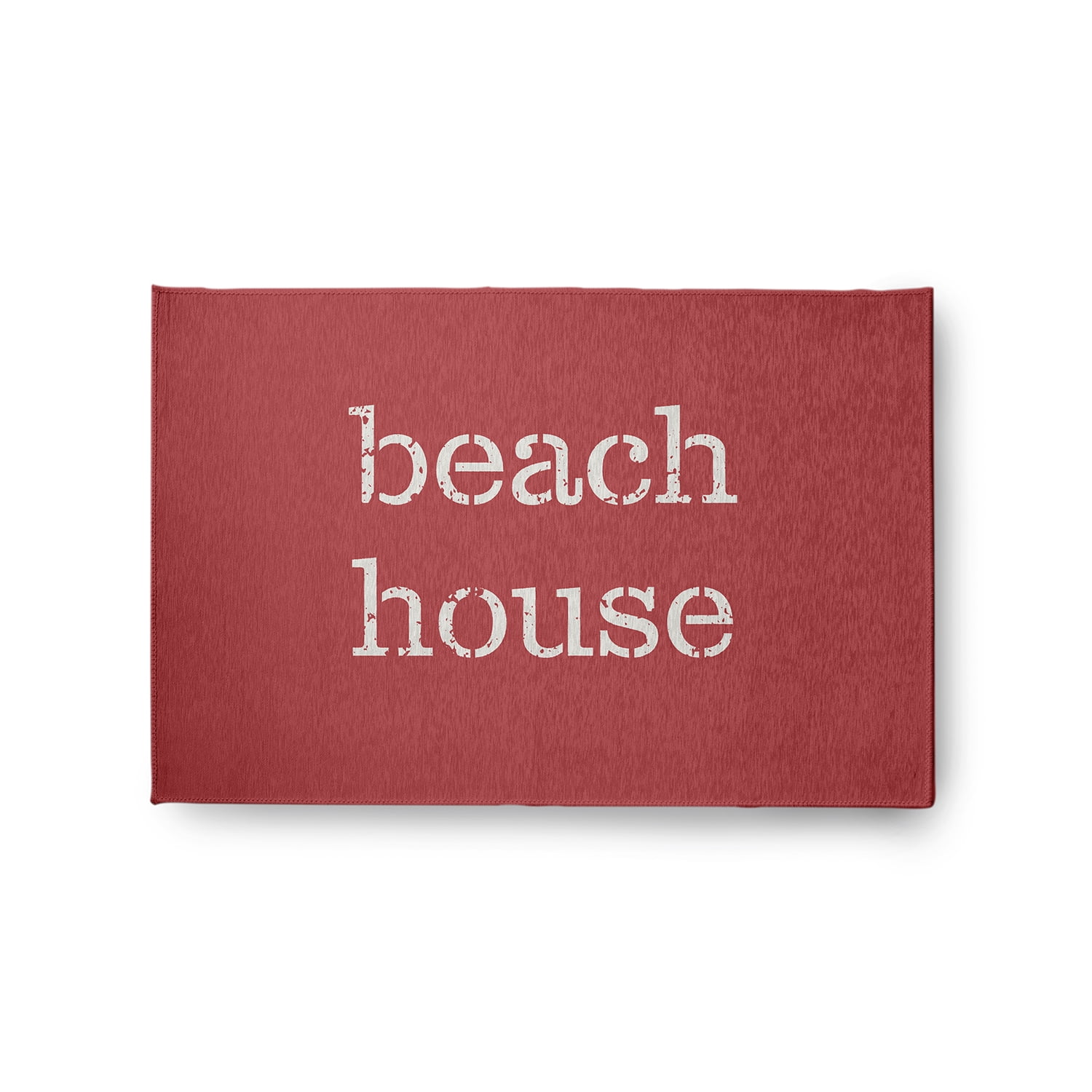 Simply Daisy 2' x 3' Beach House Nautical Chenille Rug, Ligonberry Red