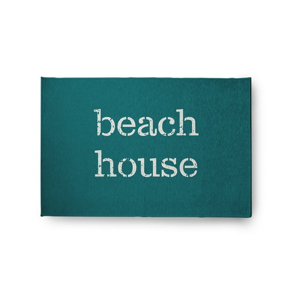 Simply Daisy 2' x 3' Beach House Nautical Chenille Rug, Ocean Teal