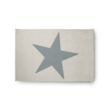 Simply Daisy 2' x 3' Big Star Chenille Rug, Dusty Smoke
