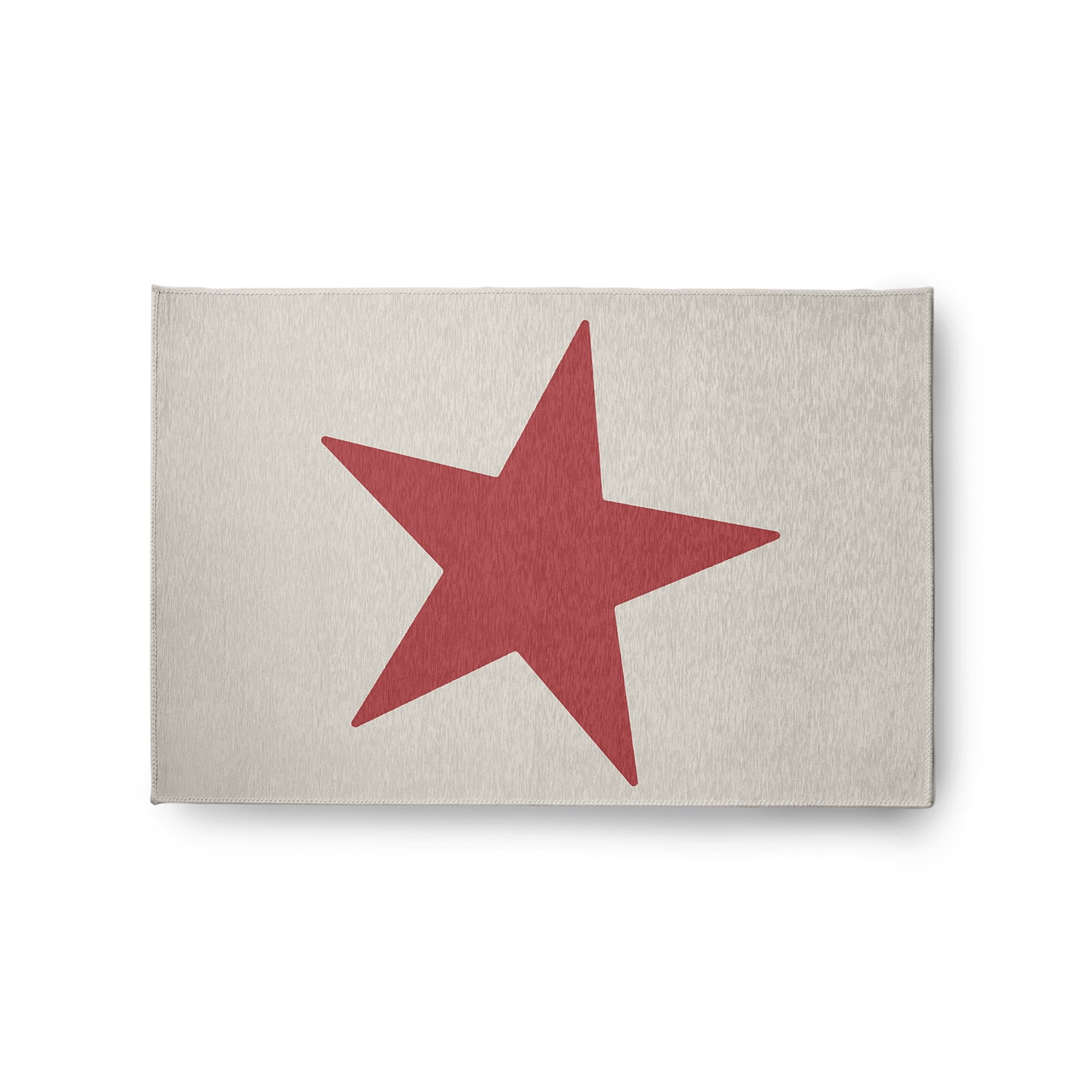 Simply Daisy 2' x 3' Big Star Chenille Rug, Ligonberry Red