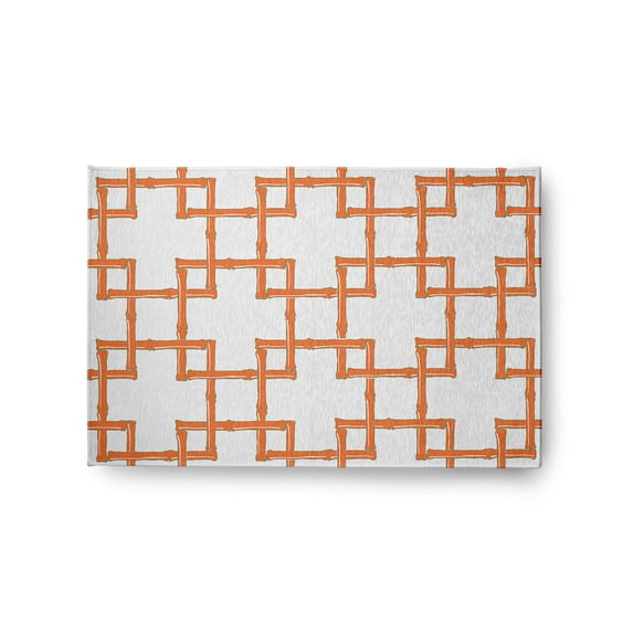 Simply Daisy 2' x 3' Blood Orange Bamboo Spring Chenille Rug