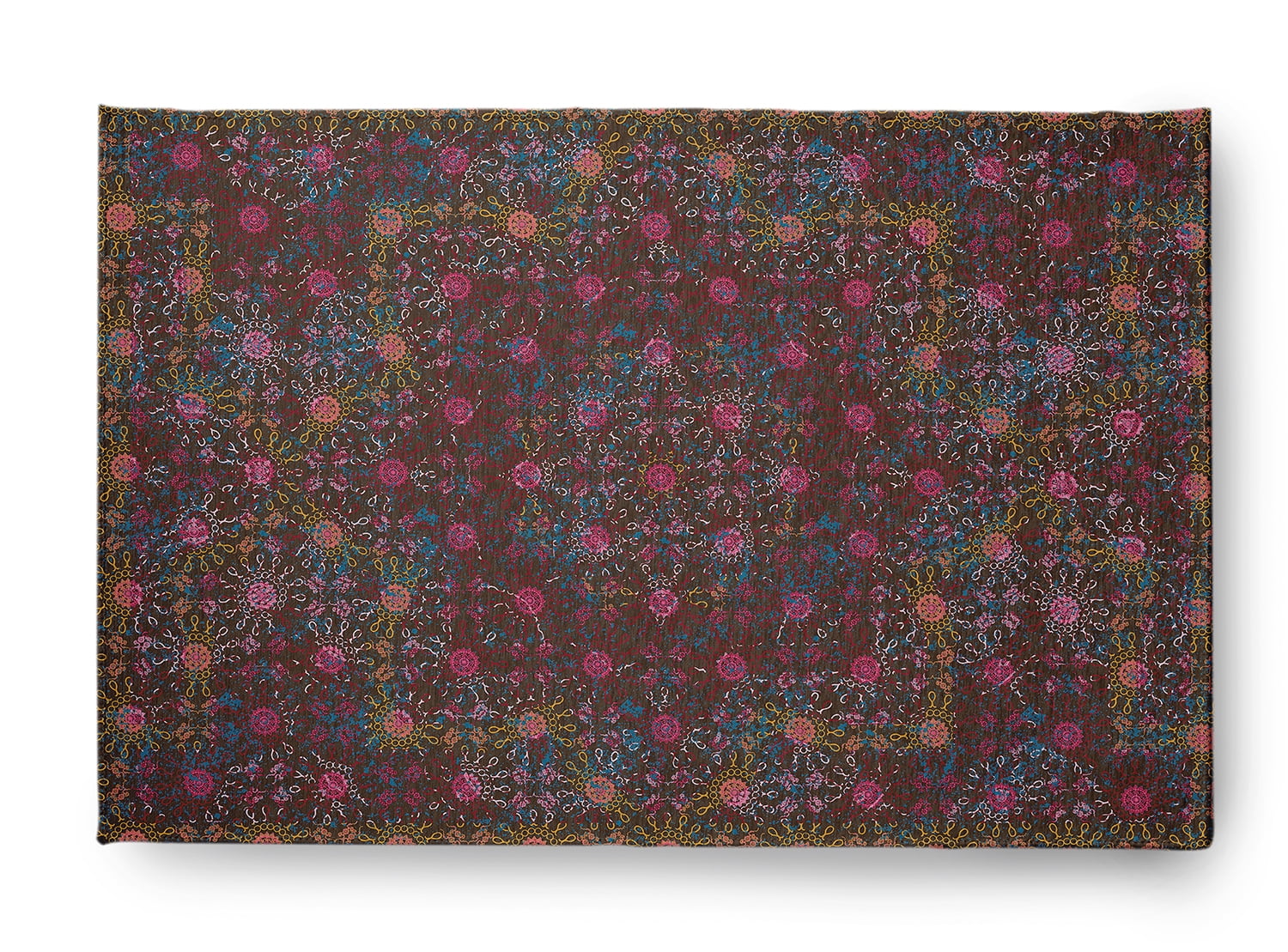 Simply Daisy 2' x 3' Brown Layered Sun Tile Indoor/outdoor Rug