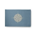 thumbnail image 1 of Simply Daisy 2' x 3' Compass Nautical Chenille Rug, Dusty Smoke, 1 of 4