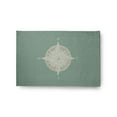 thumbnail image 1 of Simply Daisy 2' x 3' Compass Nautical Chenille Rug, Sage, 1 of 4