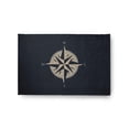 thumbnail image 1 of Simply Daisy 2' x 3' Compass Nautical Chenille Rug, Shark Blue, 1 of 4