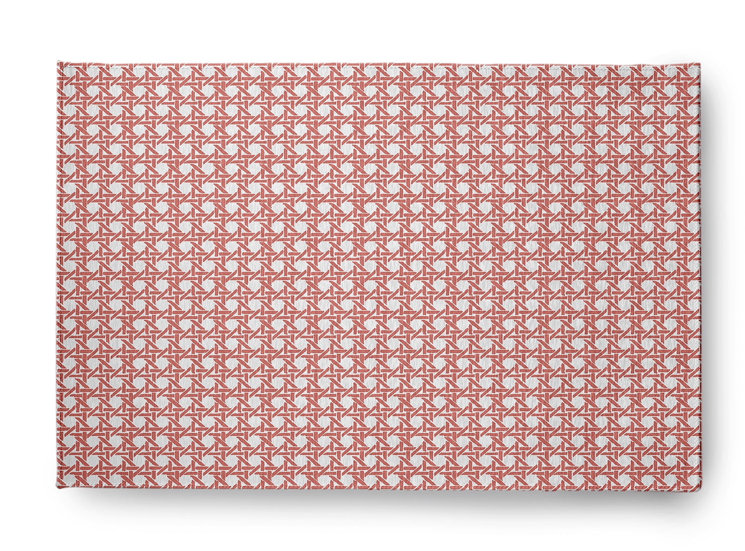Simply Daisy 2' x 3' Coral Rattan Geometric Rug