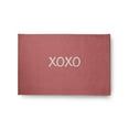 thumbnail image 1 of Simply Daisy 2' x 3' Coral XOXO Valentines Chenille Indoor/Outdoor Rug, 1 of 3