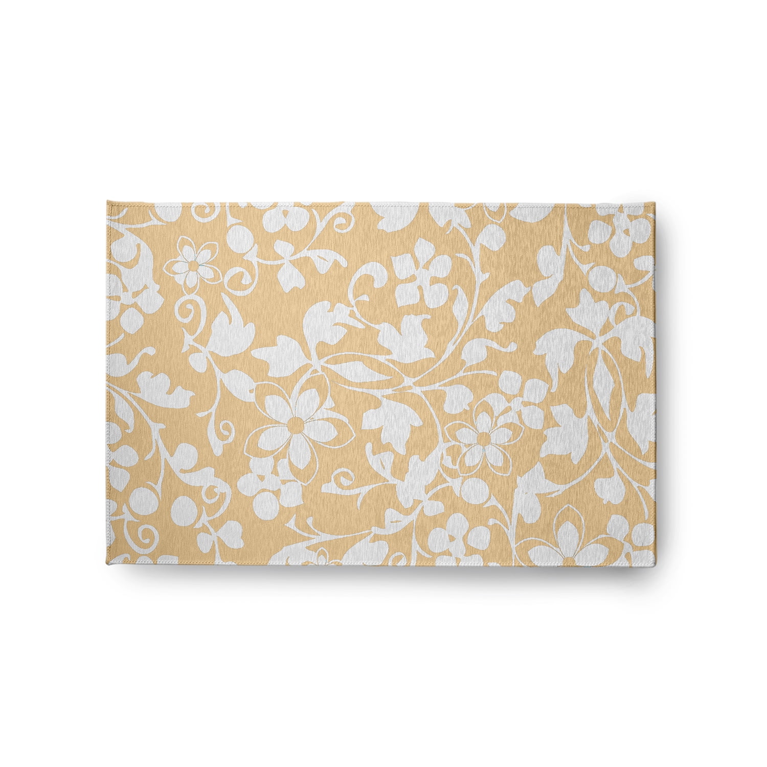 Simply Daisy 2' x 3' Corn Yellow Evelyn Spring Chenille Rug