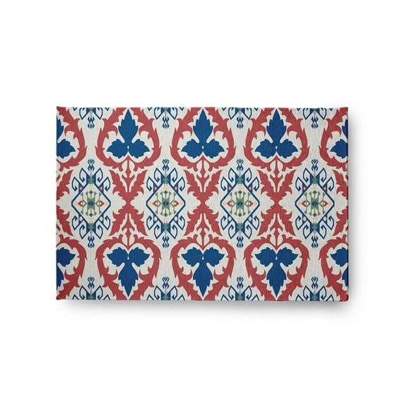 Simply Daisy 2' x 3' Dark Cobalt Blue Bombay Spring Chenille Indoor/Outdoor Rug