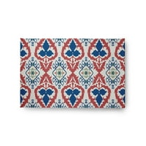 Simply Daisy 2' x 3' Dark Cobalt Blue Bombay Spring Chenille Indoor/Outdoor Rug