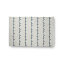 Simply Daisy 2' x 3' Dark Cobalt Blue Jodhpur Stripe Spring Chenille Indoor/Outdoor Rug