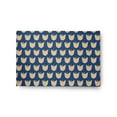 thumbnail image 1 of Simply Daisy 2' x 3' Dark Cobalt Blue Simple Tulip Design Spring Chenille Rug, 1 of 1
