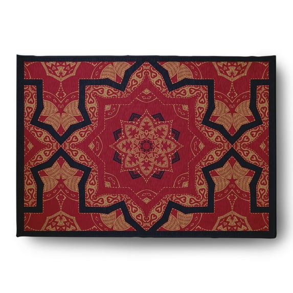 Simply Daisy 2' x 3' Desert Turquoise Rattan Geometric Indoor/outdoor Rug