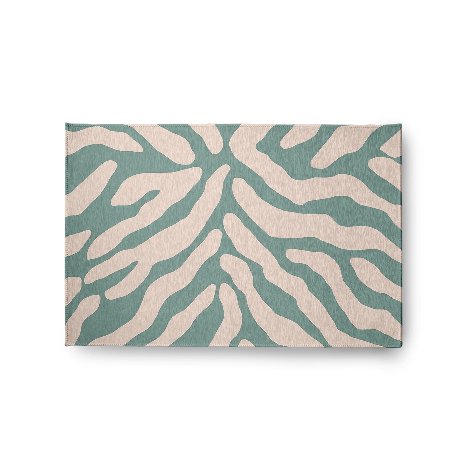 Simply Daisy 2' x 3' Eucalyptus Animal Stripe Spring Chenille Indoor/Outdoor Rug