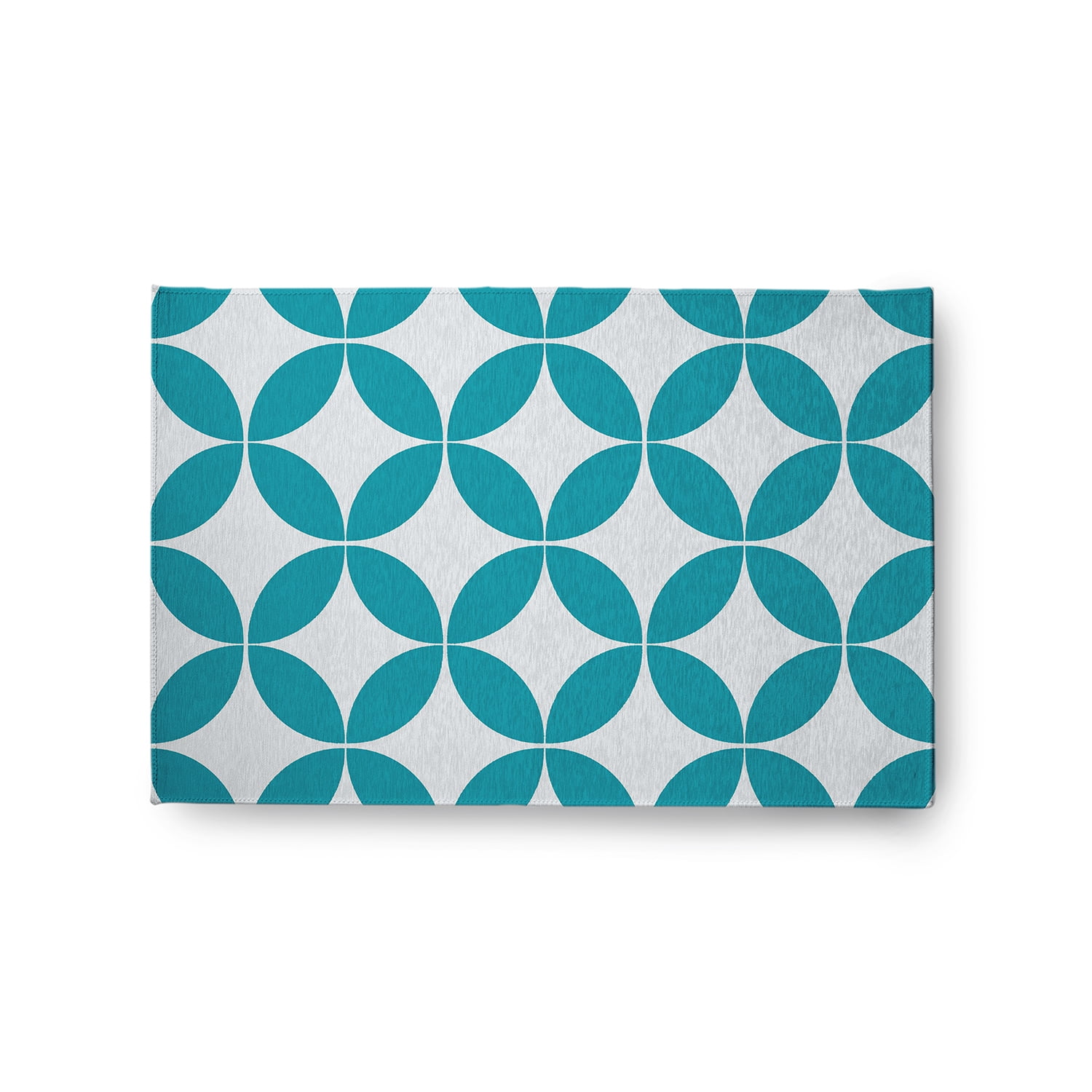 Simply Daisy 2' x 3' Explorer Blue Eye Opener Spring Chenille Indoor/Outdoor Rug