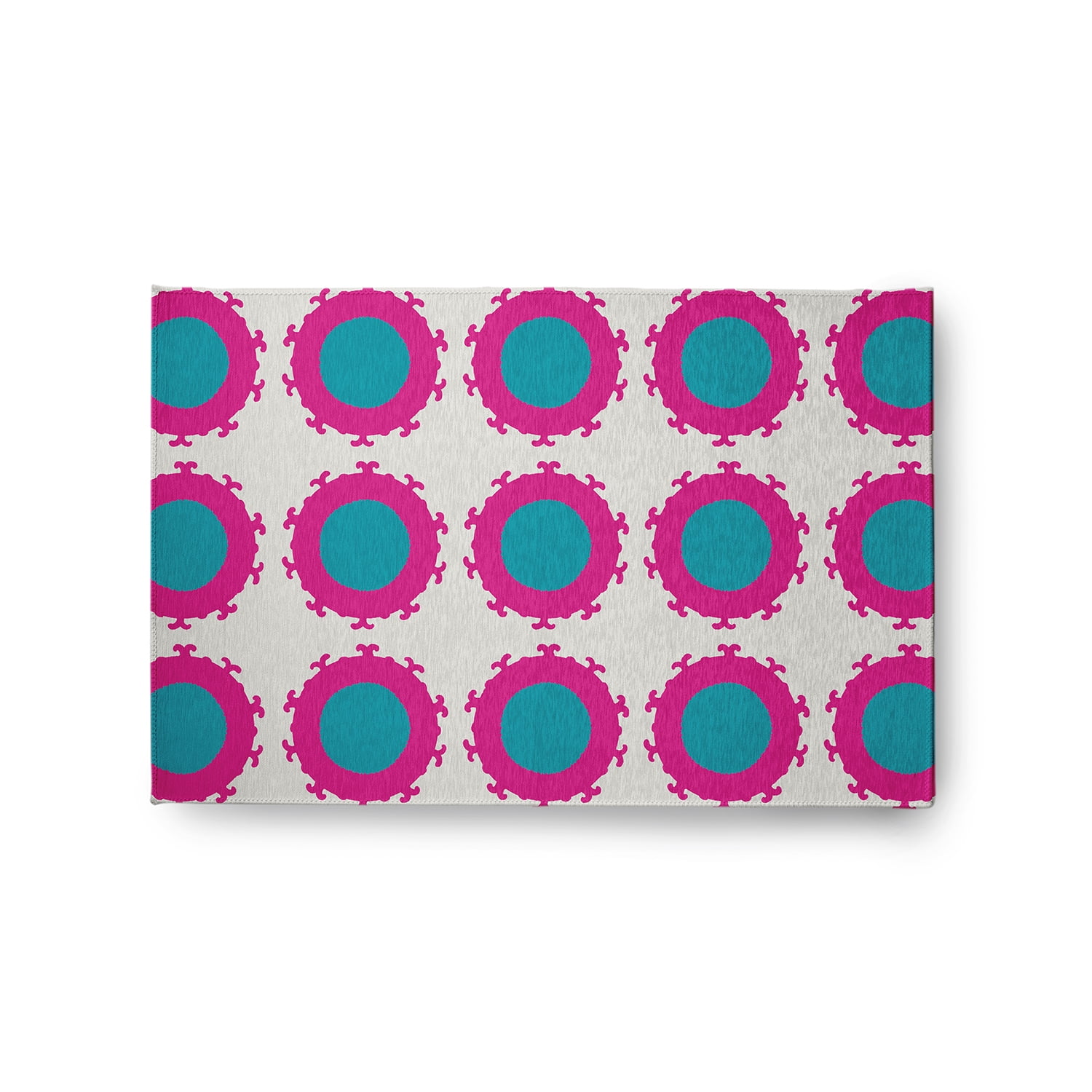 Simply Daisy 2' x 3' Explorer Blue Pan Bubbles Spring Chenille Rug