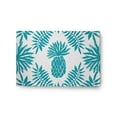 thumbnail image 1 of Simply Daisy 2' x 3' Explorer Blue Pineapple Leaves Spring Chenille Indoor/Outdoor Rug, 1 of 3