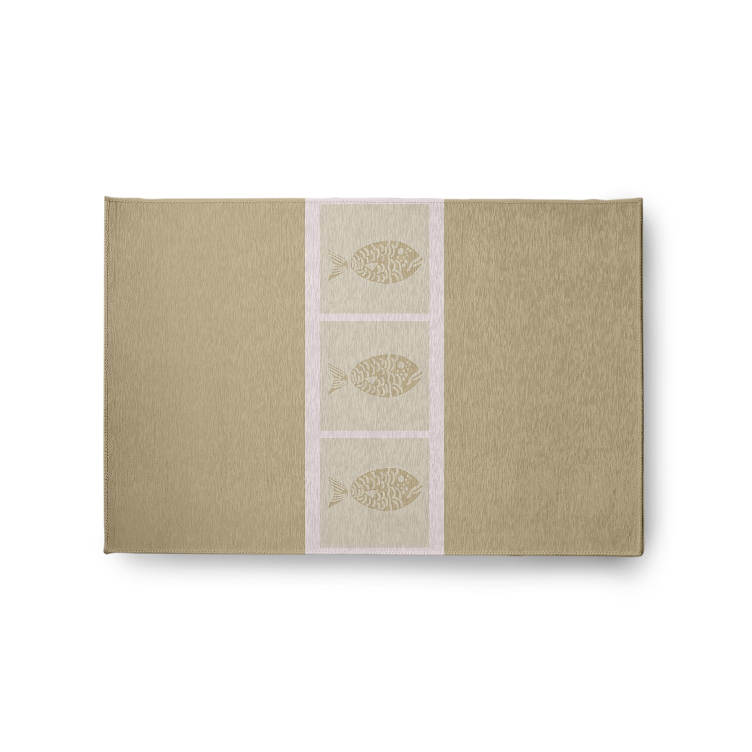 Simply Daisy 2' x 3' Fish Chips Nautical Chenille Rug, Taupe