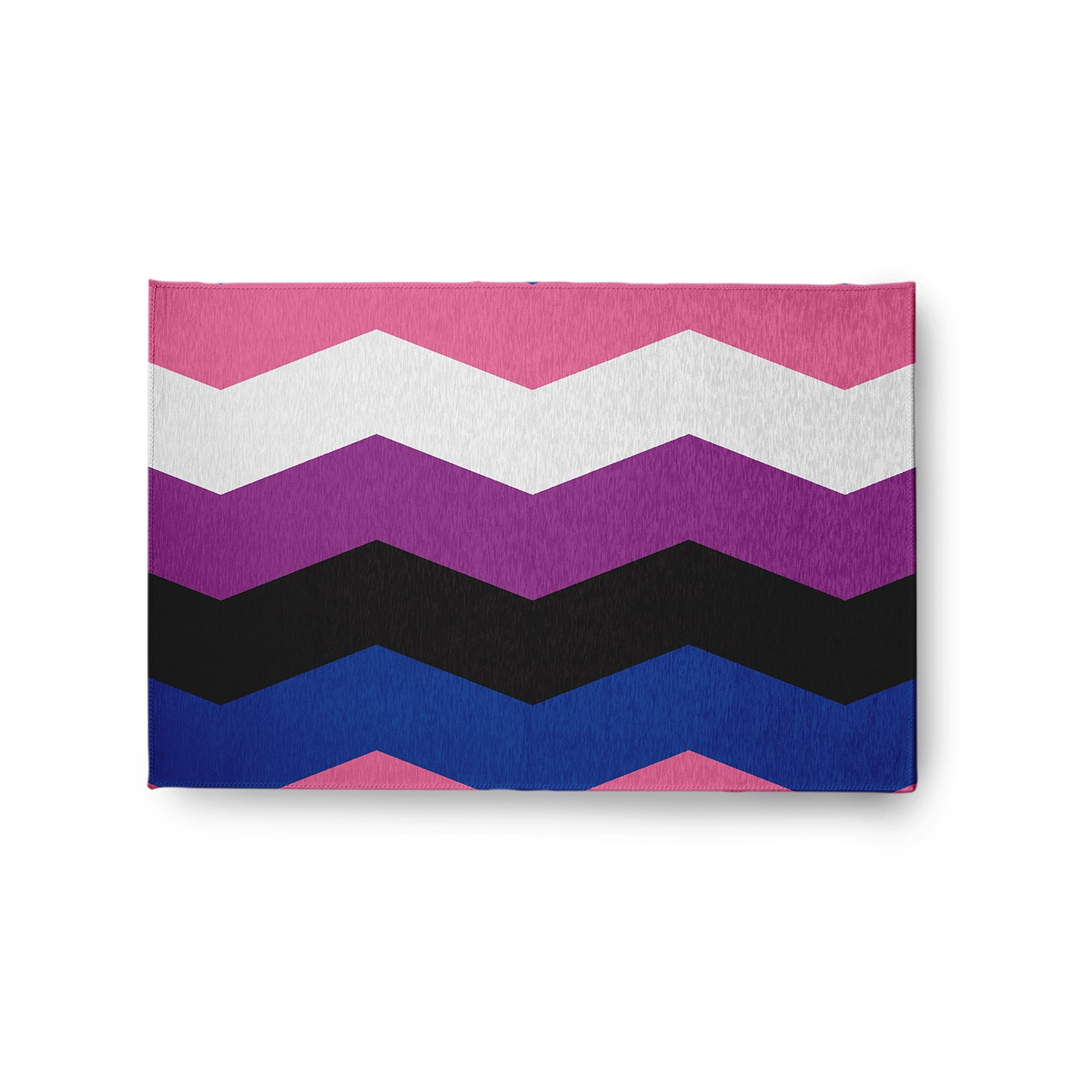 Simply Daisy 2' x 3' Genderfluid Chevron Chenille Rug