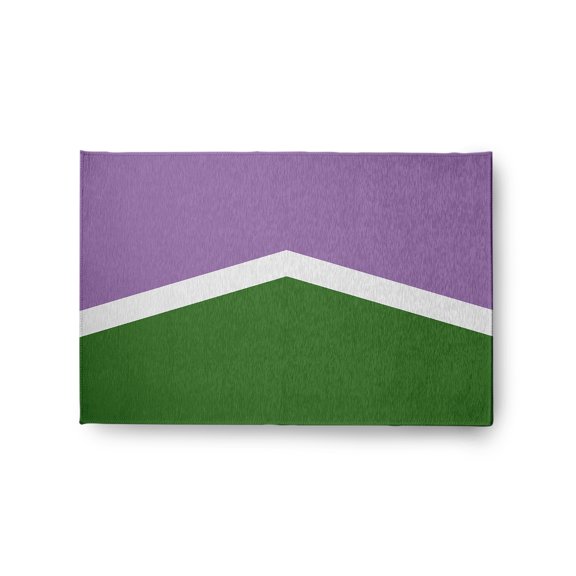 Simply Daisy 2' x 3' Genderqueer Chevron Genderqueer Chevron Chenille Indoor/Outdoor Rug
