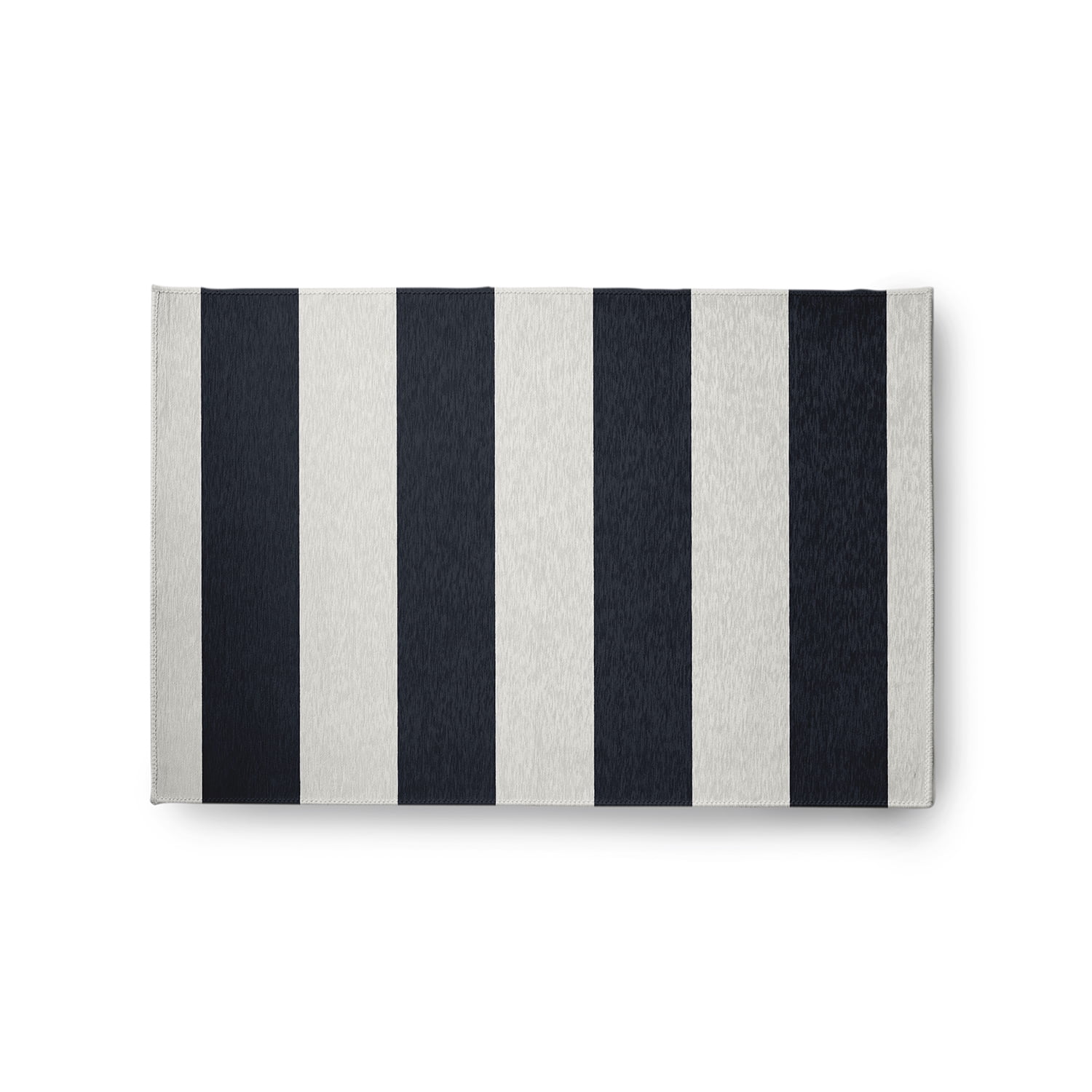 Simply Daisy 2' x 3' Graduated Stripe Chenille Rug, Shark Blue