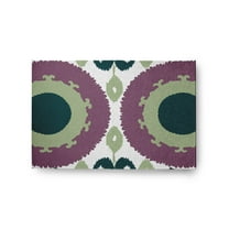 Simply Daisy 2' x 3' Green Boho Chenille Indoor/Outdoor Rug