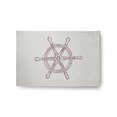 thumbnail image 1 of Simply Daisy 2' x 3' Large Ship Wheel Nautical Chenille Rug, Dusty Purple, 1 of 4