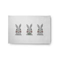 thumbnail image 1 of Simply Daisy 2' x 3' Laurel Tree Green Bunny Triplets Easter Chenille Rug, 1 of 1