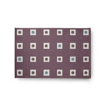 Simply Daisy 2' x 3' Li'l Boxes Chenille Rug, Dusty Purple