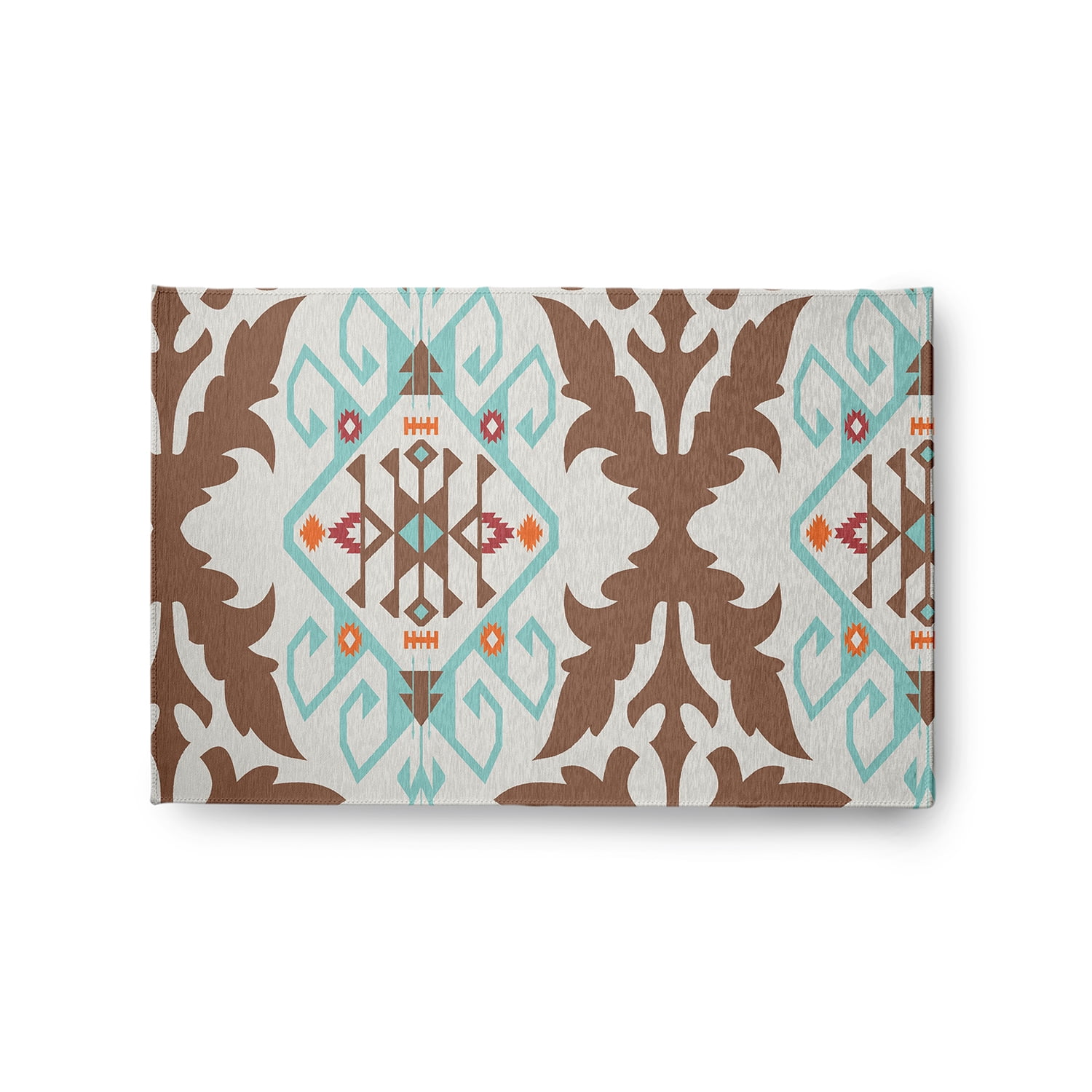 Simply Daisy 2' x 3' Light Blue Bombay Medallion Spring Chenille Rug