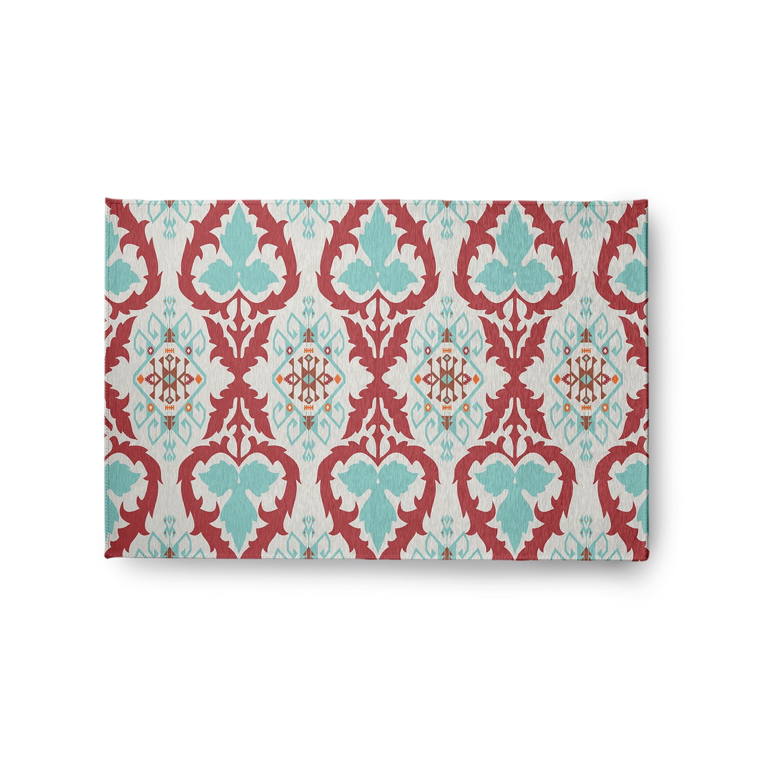 Simply Daisy 2' x 3' Light Blue Bombay Spring Chenille Indoor/Outdoor Rug