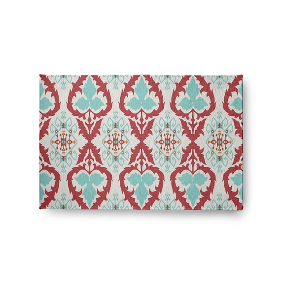 Simply Daisy 2' x 3' Light Blue Bombay Spring Chenille Indoor/Outdoor Rug