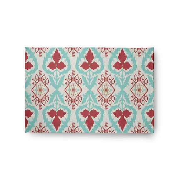 Simply Daisy 2' x 3' Ligonberry Red Bombay Spring Chenille Rug