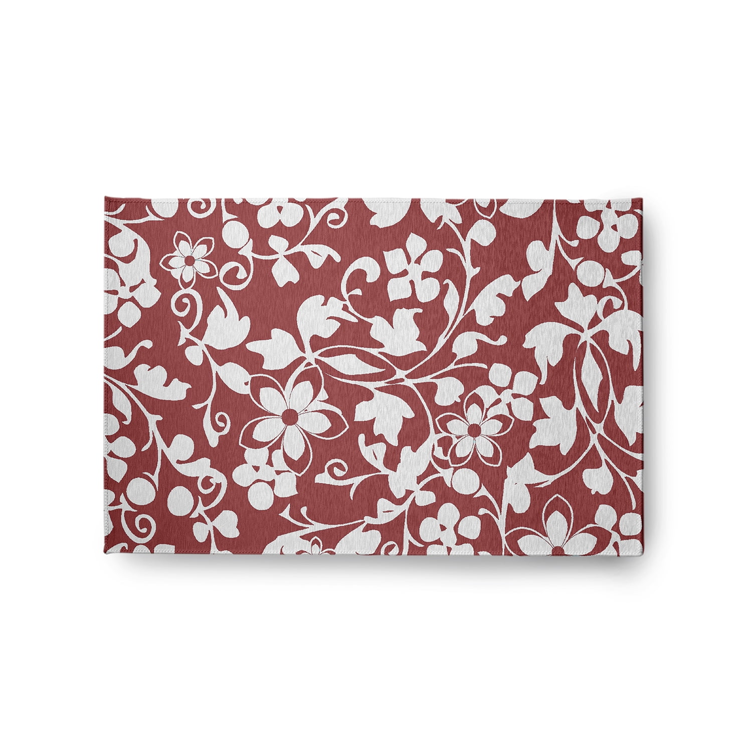 Simply Daisy 2' x 3' Ligonberry Red Evelyn Spring Chenille Rug