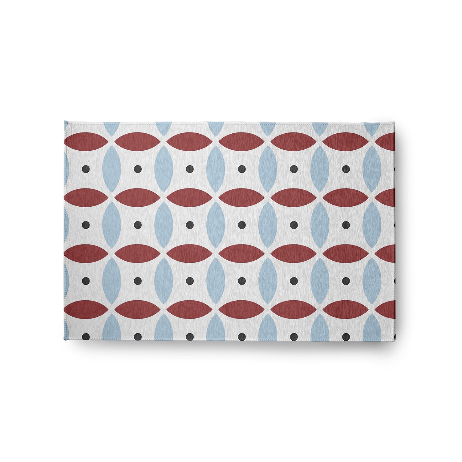 Simply Daisy 2' x 3' Ligonberry Red Geometric Spring Chenille Rug