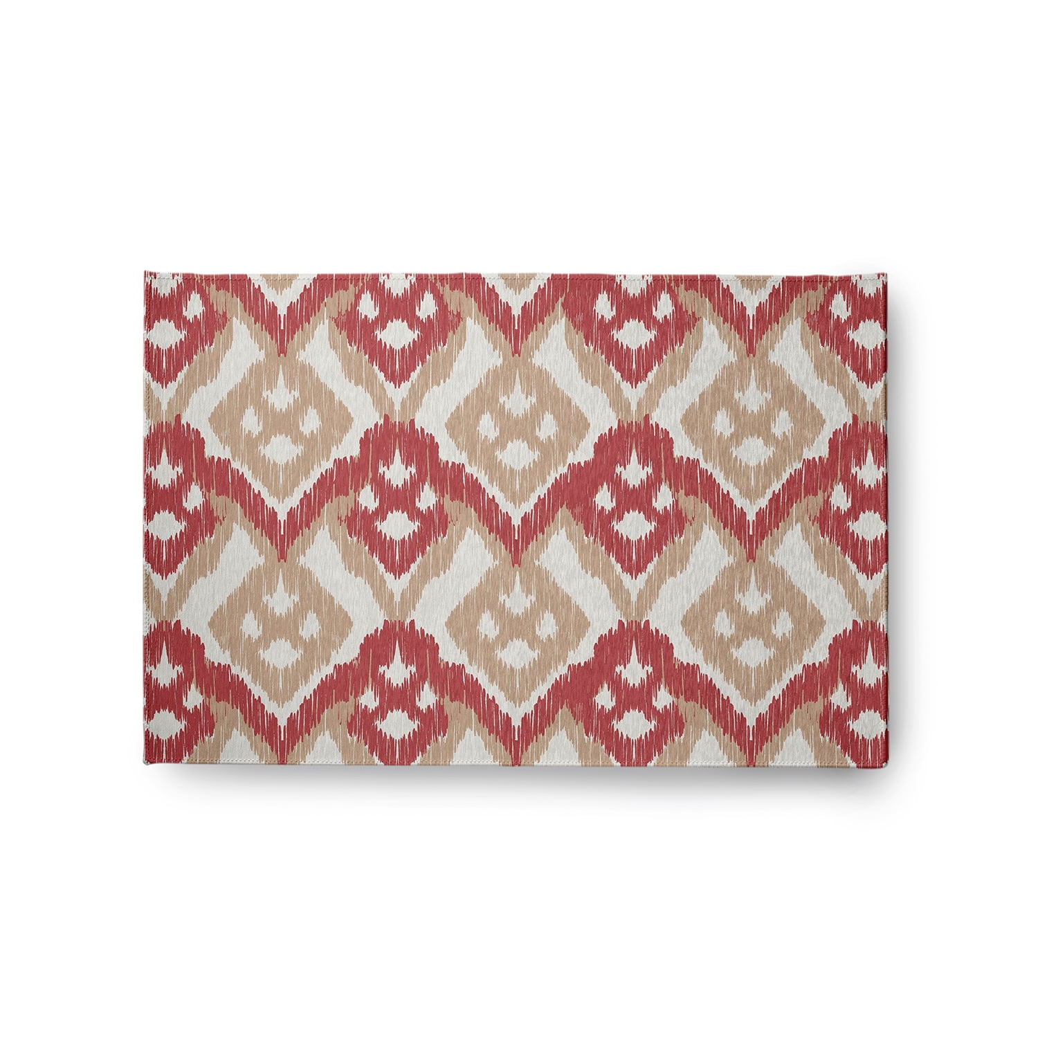 Simply Daisy 2' x 3' Ligonberry Red Hipster Spring Chenille Indoor/Outdoor Rug