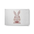 thumbnail image 1 of Simply Daisy 2' x 3' Ligonberry Red Monochrome Bunny Easter Chenille Indoor/Outdoor Rug, 1 of 3