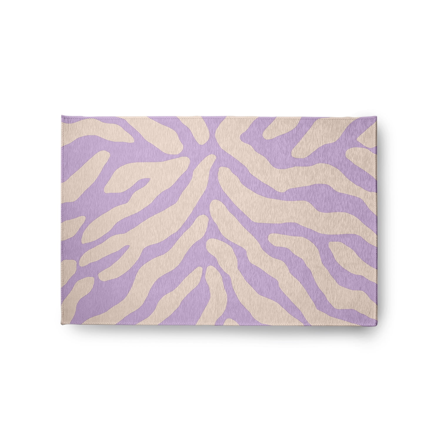 Simply Daisy 2' x 3' Lilac Animal Stripe Spring Chenille Rug