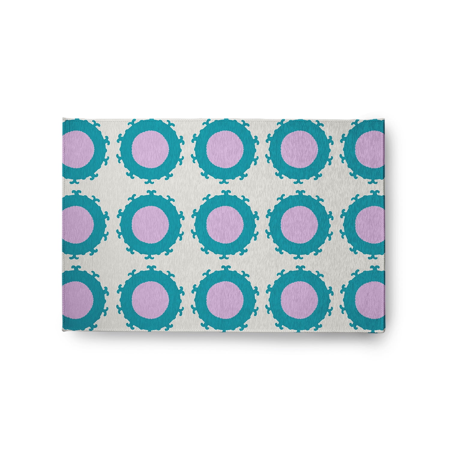 Simply Daisy 2' x 3' Lilac Pan Bubbles Spring Chenille Indoor/Outdoor Rug