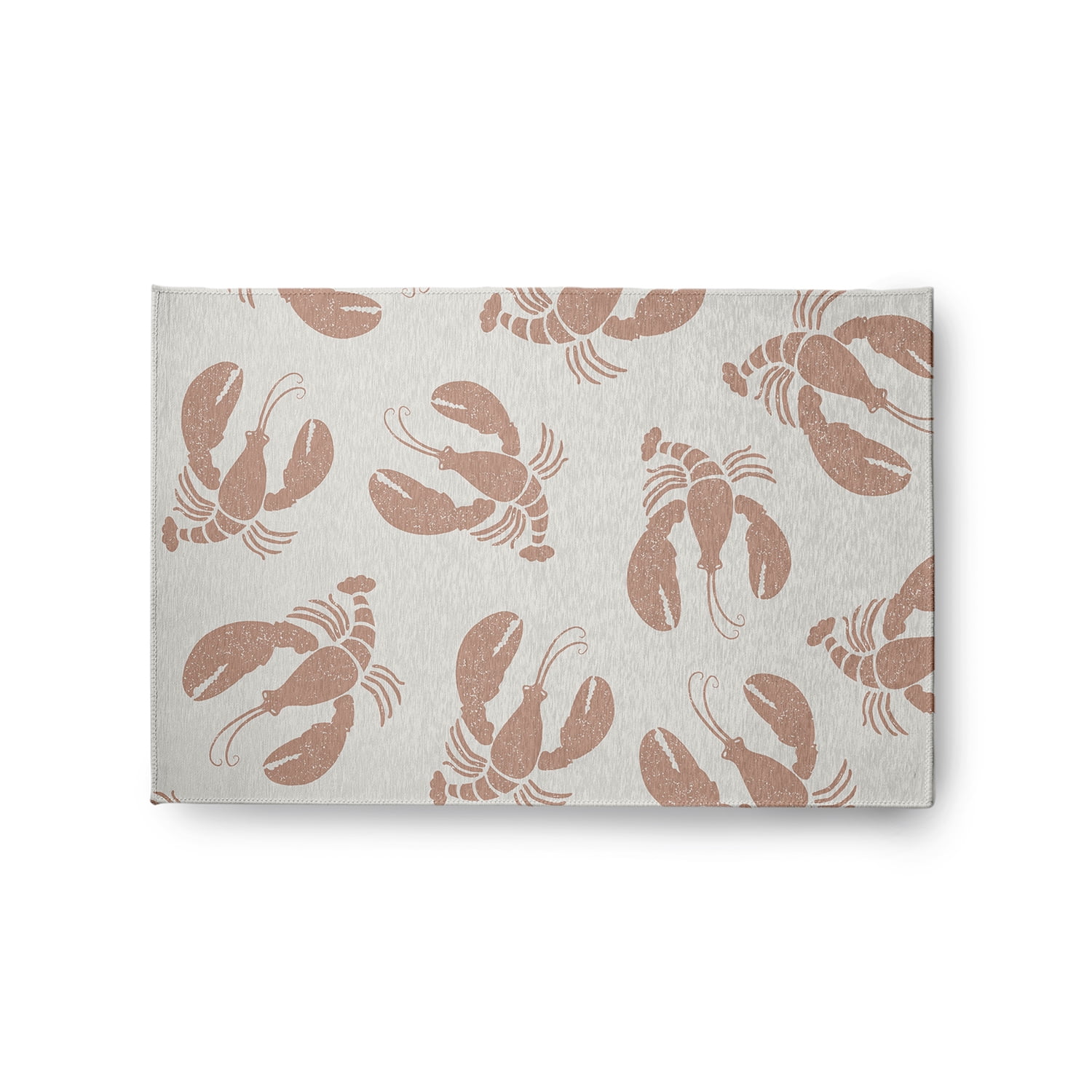 Simply Daisy 2' x 3' Lobster Fest Nautical Chenille Rug, Mauve