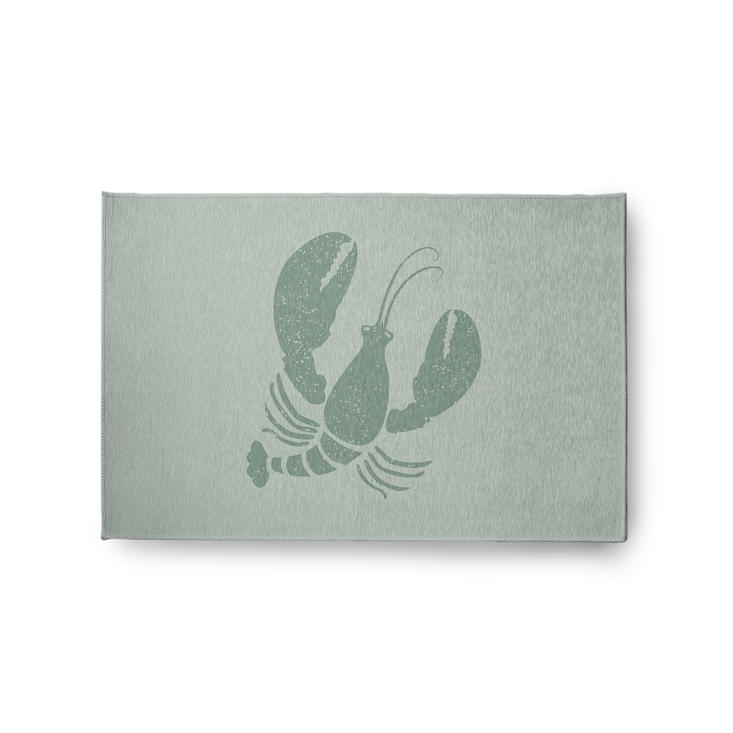 Simply Daisy 2' x 3' Lobster Nautical Chenille Rug, Sage