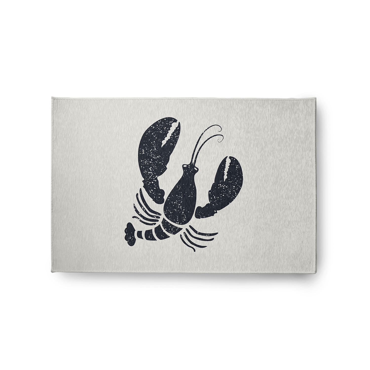 Simply Daisy 2' x 3' Lobster Nautical Chenille Rug, Shark Blue